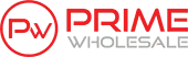 The prime wholesale logo on a white background.